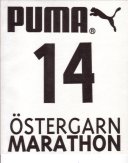 Startnummer stergarn Marathon 2007