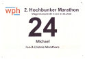 Startnummer 2. Hochbunker Mggenkampstrae Marathon - Hamburg 2016