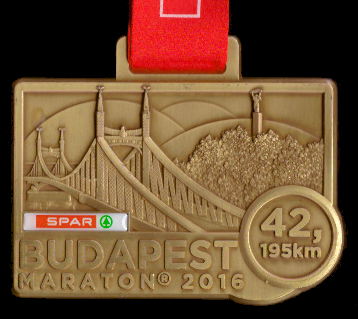 Medaille 31. Budapest Marathon 2016